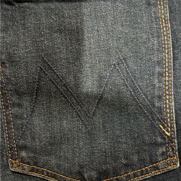 Mother Superior The Dodger Flood Wide Leg Denim Jeans in Digital Underground 33 - Picture 3 of 8